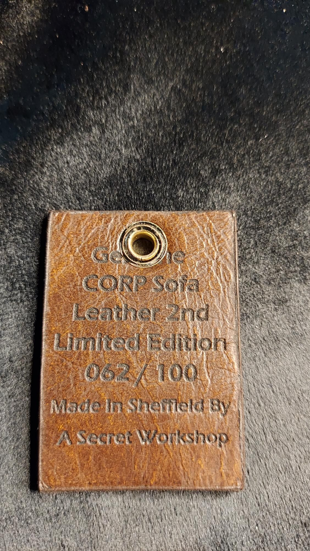 062 / 100 2nd Limited Edition Genuine CORP SOFA Leather Keyring 