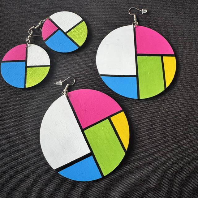 Colour Block Earrings 