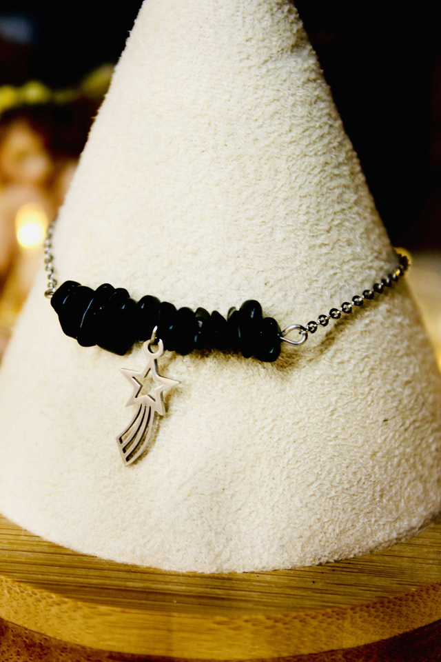 Bracelet souhait incarné argenté - Collection Poussières d'Étoiles