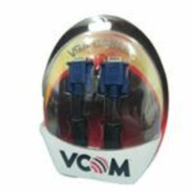 VCOM VGA (M) To VGA (M) 5m Black Retail Packaged Display Cable