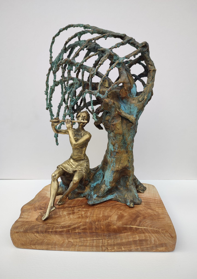 Fryderykowi, 32x24x16 brąz jesion unikat