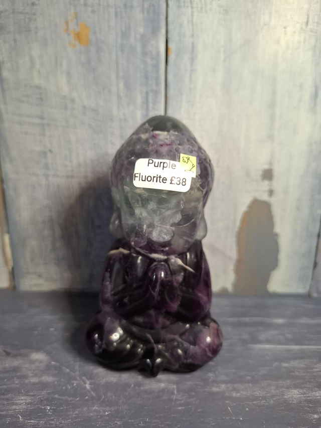 Purple Fluorite Buddha 