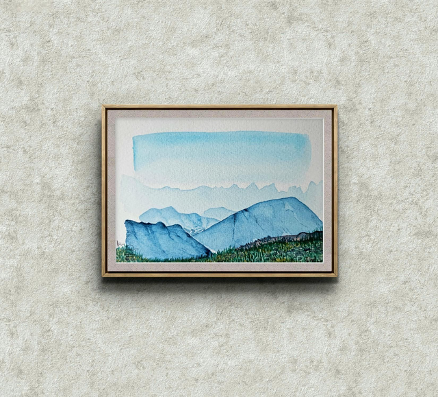 Vue des aiguilles d'Arves