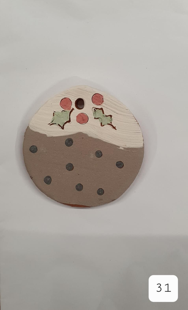 Christmas pudding hanging decoration 