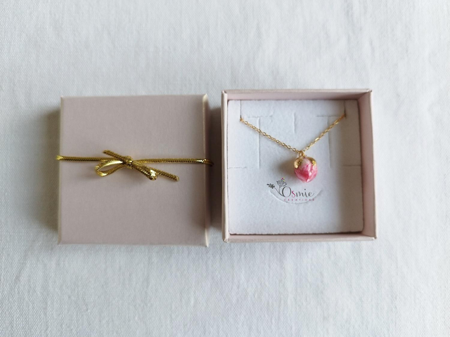Collier Bouton de Rose - Pièce Unique Réf 200