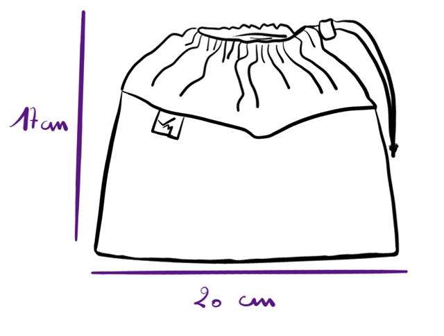 Housse pour laver les lingettes en machine - coton bio français - démaquillage ou soin de bébé 