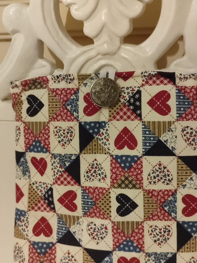 Travel Book Cover 'Quilt Hearts'