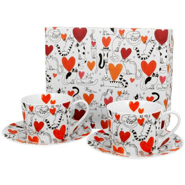 Set Serca, porcelana 2 tazas con plato 0,23 l. TAF34653