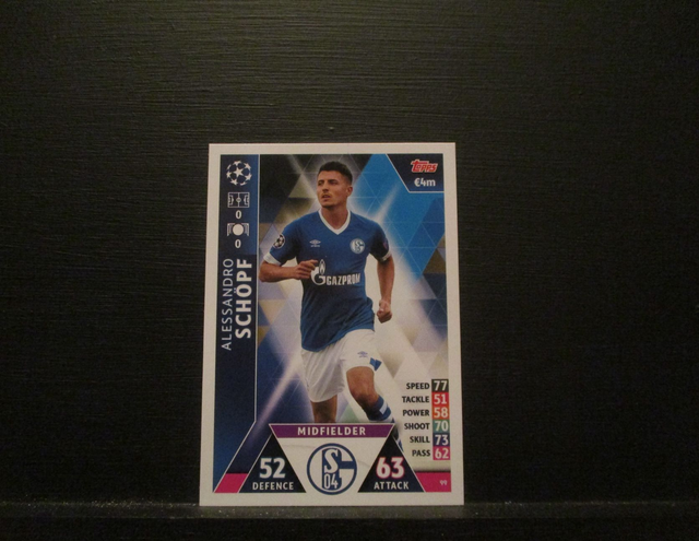 Alessandro Schopf - UEFA Champions League Match Attax 2018/19 Original Trading Card #99