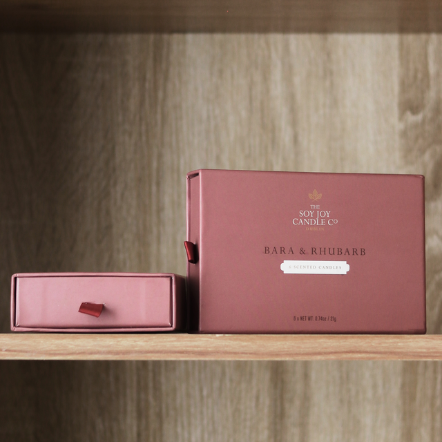 Luxury Tealight Set of 6 Candles. Pack of 6. 100% Soy Wax. Hand poured.