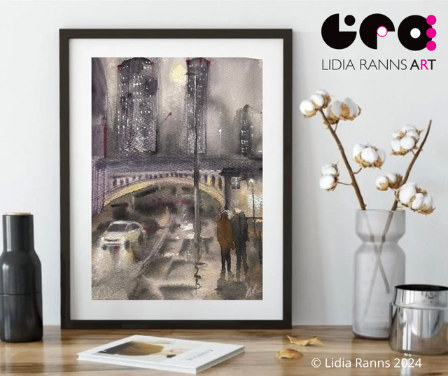Deansgate Manchester - Signed Limited Edition Giclee Print  