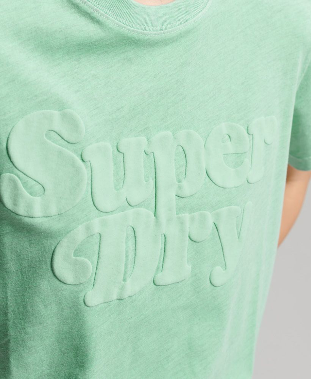 SUPERDRY T-shirt donna con stampa vintage floccata