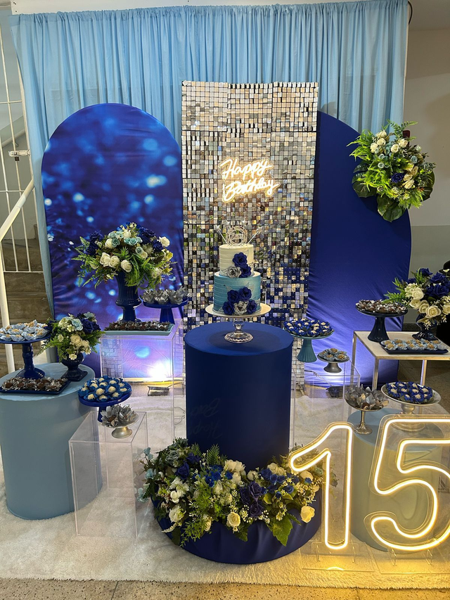 DECORAÇÃO 15 ANOS MINI  PARTY - SERVIÇO