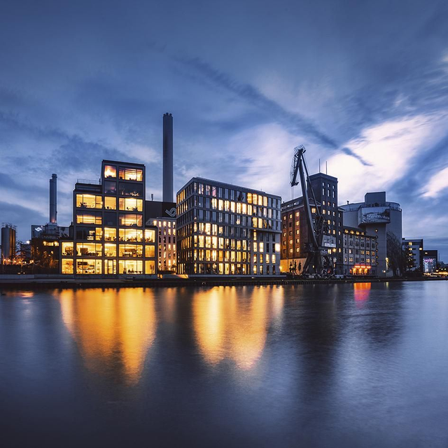 Hafen im Abendlicht