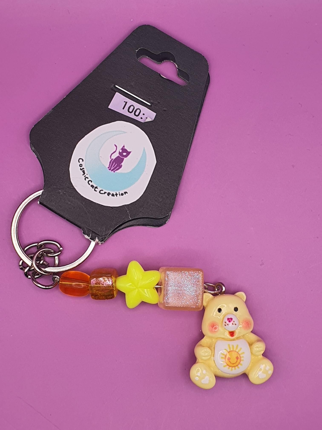 Keychain Care Bears Yellow 