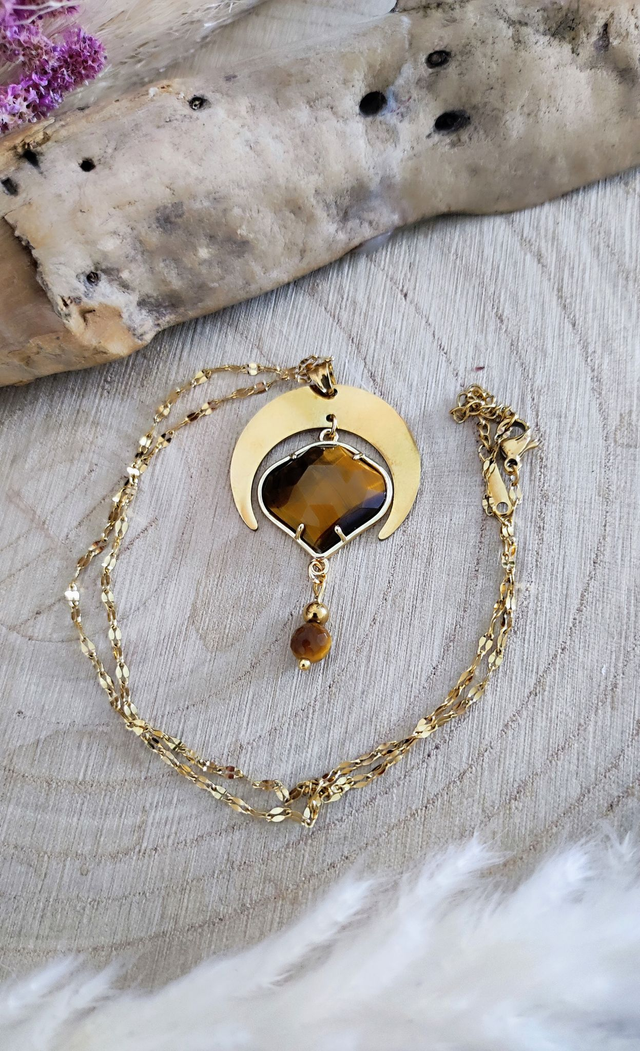 Collier "Astral" Oeil de tigre