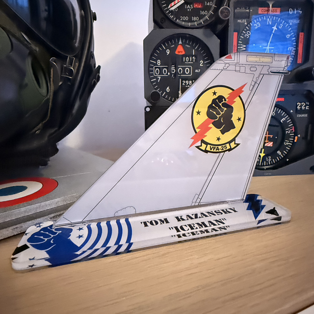 Dérive décorative F14 Tomcat – ICEMAN  Top Gun 