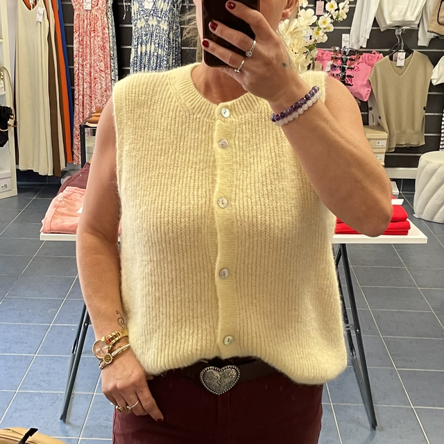 Gilet sans manche alpaga