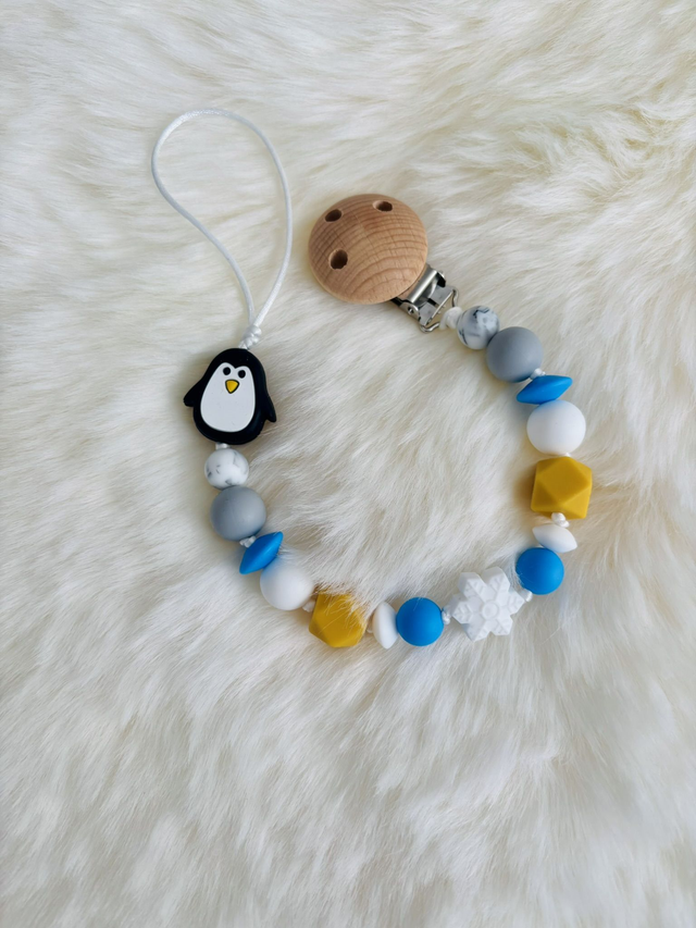 Attache tétine Pingouin 🐧