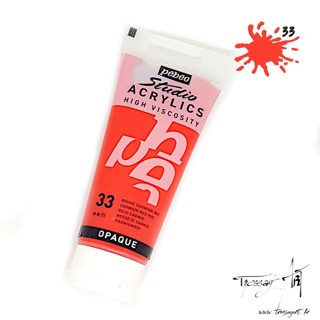 PEBEO - ACRYLIQUE 100ML - ROUGE CADMIUM IMIT - PB016033