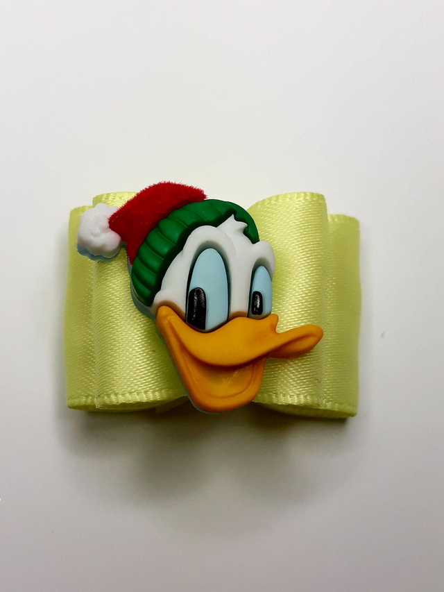 Noeud pour chien Noël -célèbre canard avec son bonnet de noël