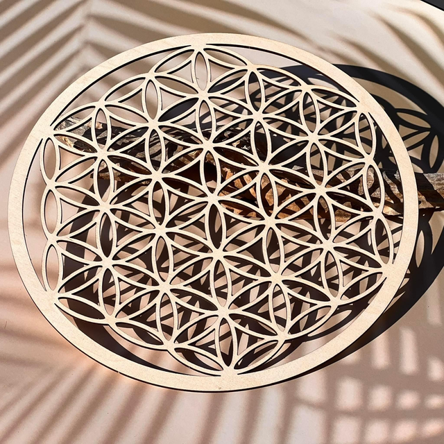 Fleur de Vie en bois – 28 cm
