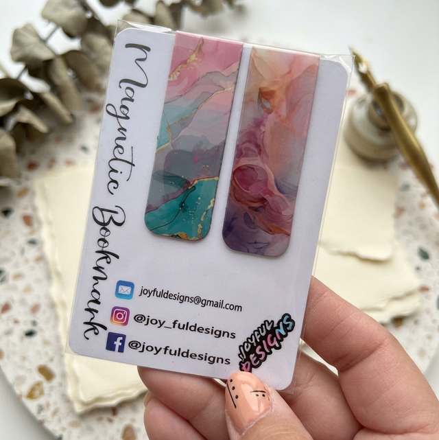Magnetic Bookmarks (Watercolour)