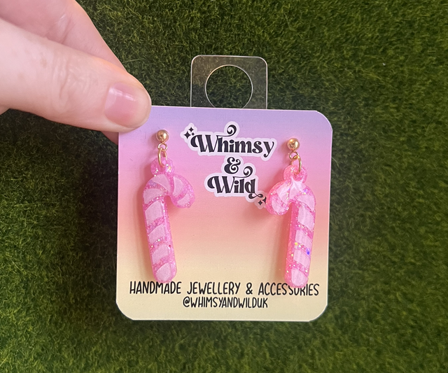 Bubblegum pink candy canes 💕🎅🏻
