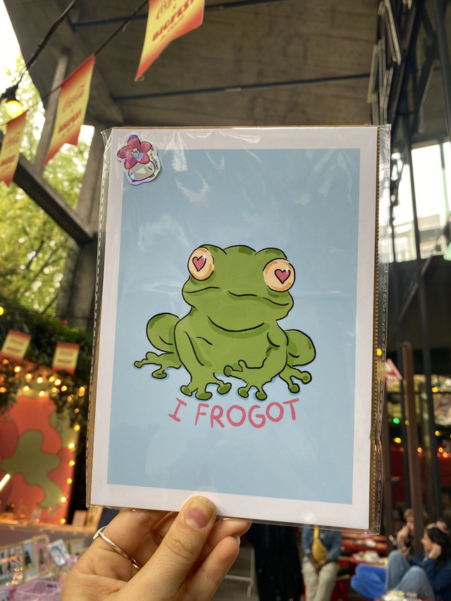 Print - Grenouille " I frogot "