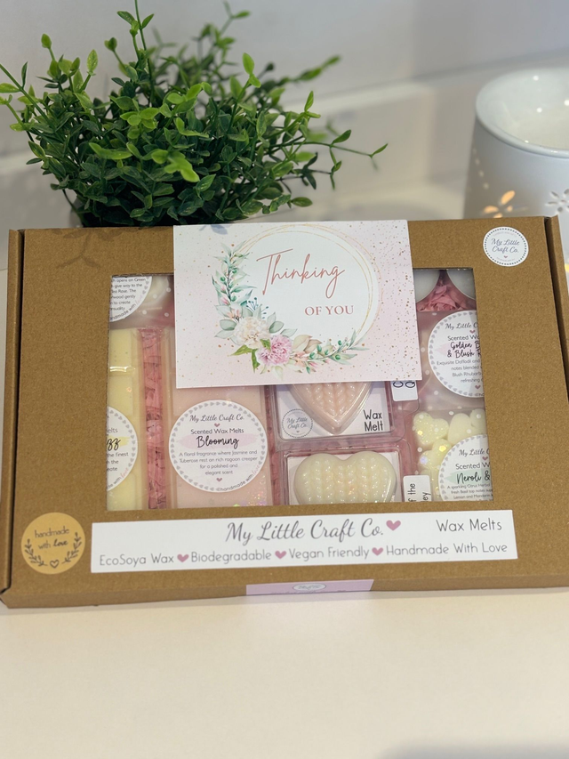 Thinking of You Gift Box, Wax Melt Hamper, Highly Scented Wax Melts, Snap Bar Wax Melts, Home Decor
