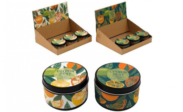 Citrus Zest Wax Tin Candle