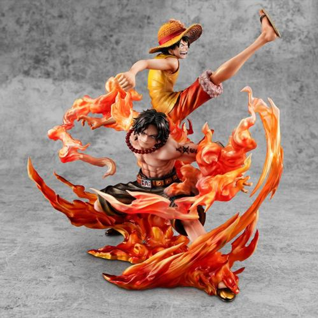 Luffy &amp; Ace &quot;Bond Between Brothers&quot; - One Piece - Statua P.O.P. 25cm 🏴‍☠️🔥(Anche a rate! 👇)