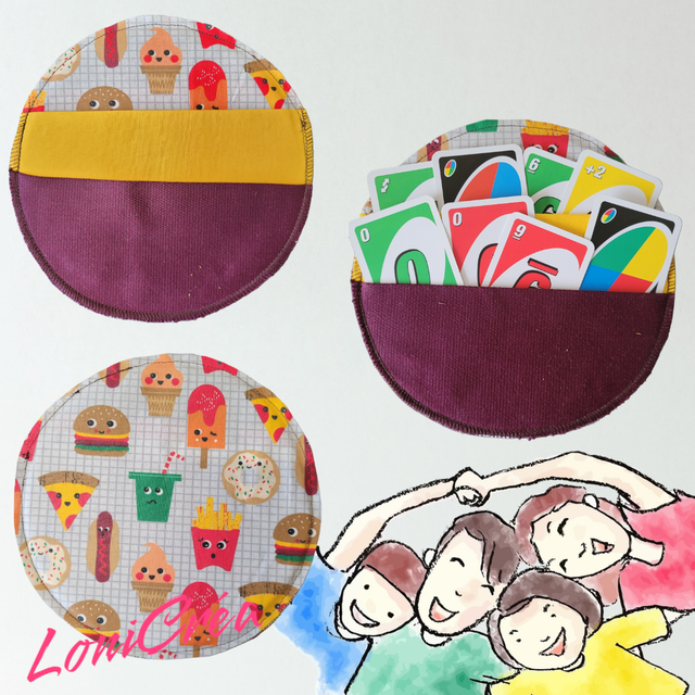 Porte Carte Rond &quot;Snack&quot;