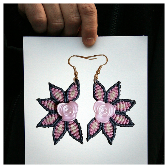 Boucles d'oreilles fleur