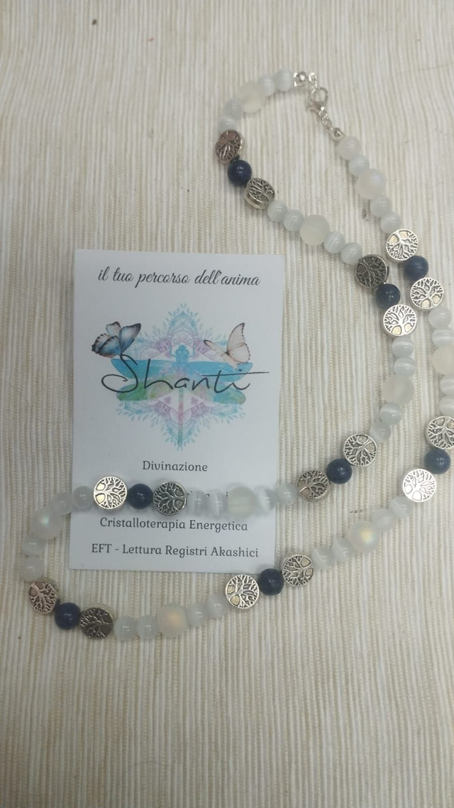 Collana donna pietra di luna