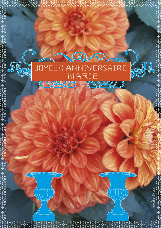 AFFICHE A3 / FLORE (09) personnalisable