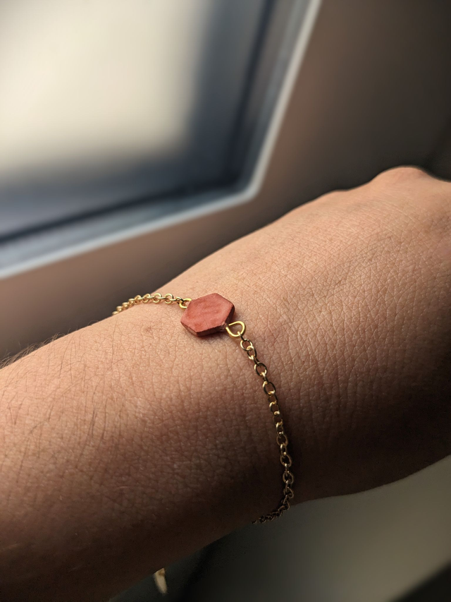 Collection Tomettes - "Tometa" Bracelet La Tomette, d'Or, Argent ou Bronze