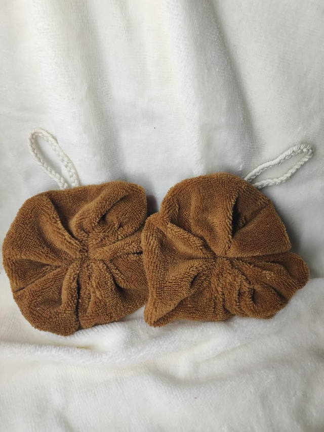 Ensemble visage et douche forêt de pins gris et camel