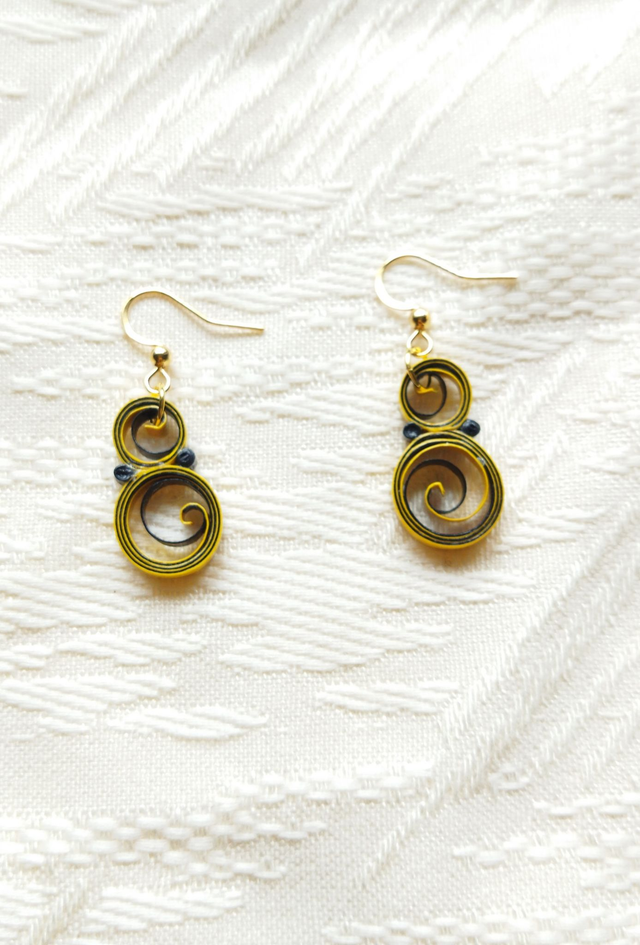 Mini volute jaune et noir