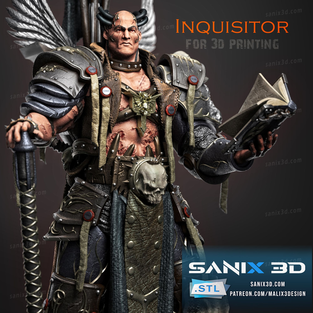 STATUE WARMACHINE 40K INQUISITOR série gaming