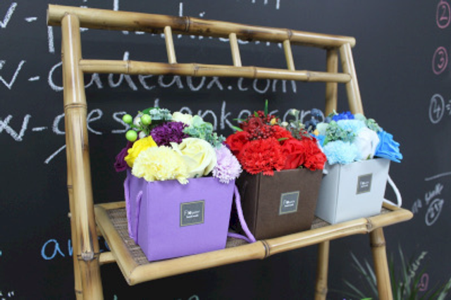 Bouquet de fleurs de bain