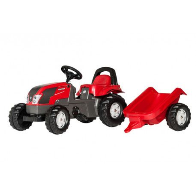 Valtra 012527 Tracteur à pédales Rollykid Valtra avec remorque rouge