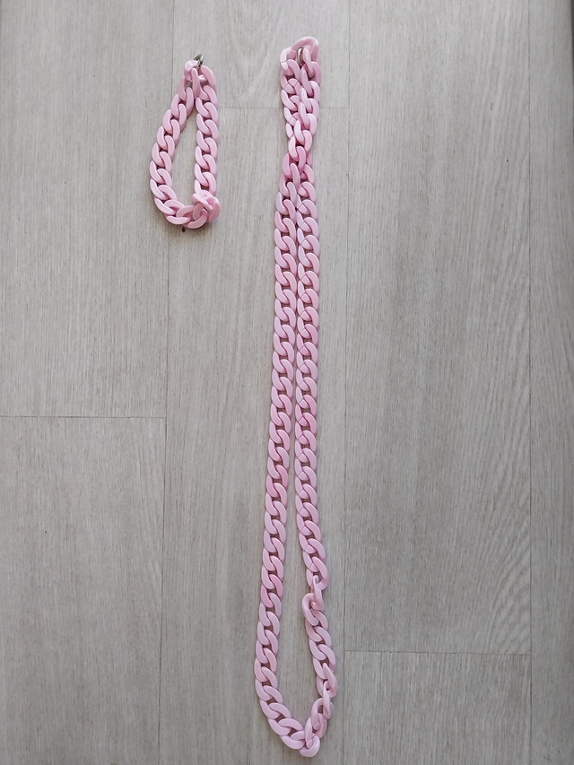 Chaîne de Téléphone Rose Pâle