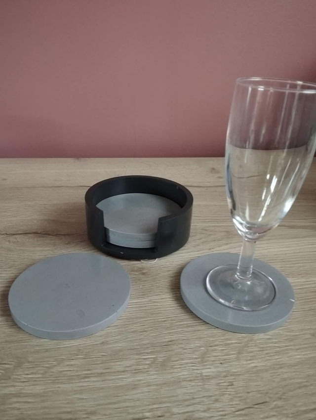 Dessous de verre en Jesmonite 