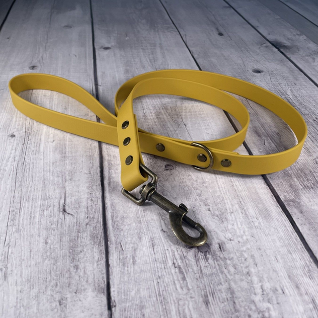 Mustard Yellow Waterproof BioThane® Lead