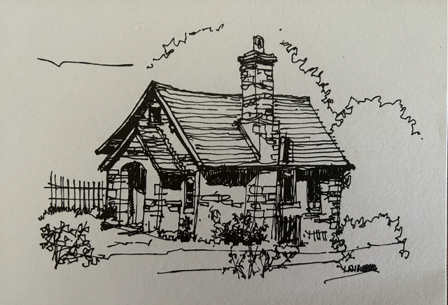 XX28 Cottage postcard 