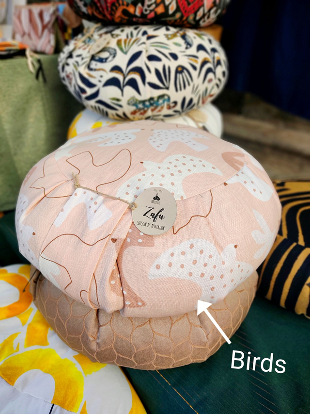 Zafu BIRDS - coussin de méditation