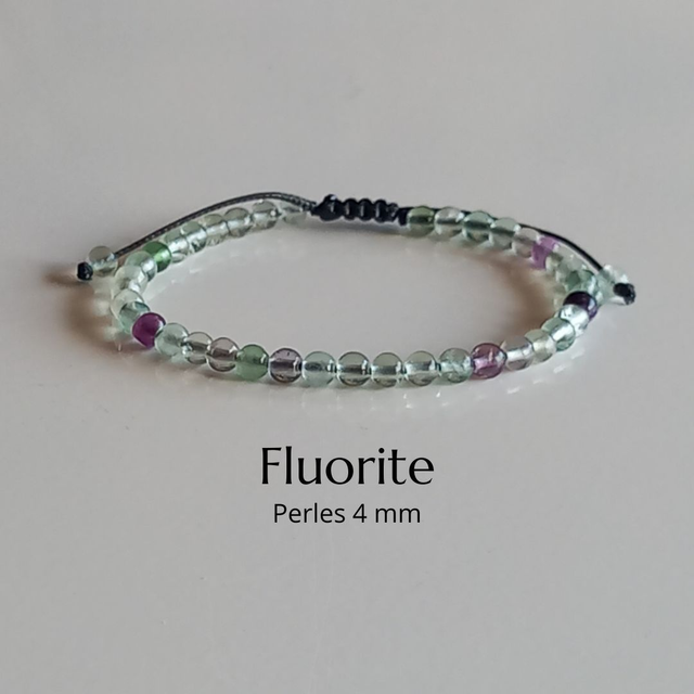 Bracelet ajustable en Fluorite