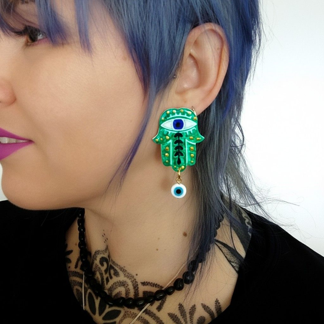 Pendientes Mano de Fátima 