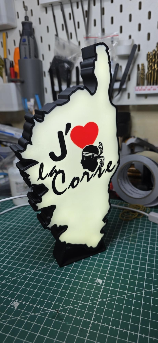Lampe j&#039;aime la corse
